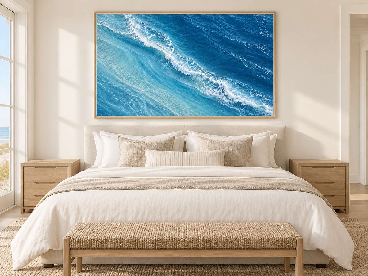 Blue Ombre | Coastal Abstract