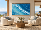 Blue Ombre | Coastal Abstract