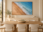 Blue Shoreline Surf | Coastal Abstract
