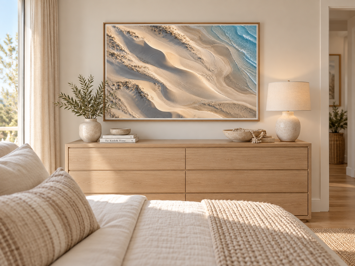 Gilded Dunes | Coastal Abstract