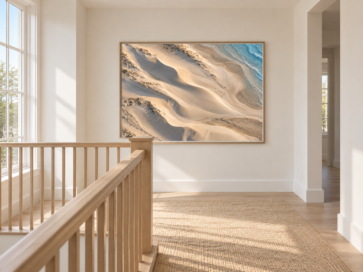 Gilded Dunes | Coastal Abstract