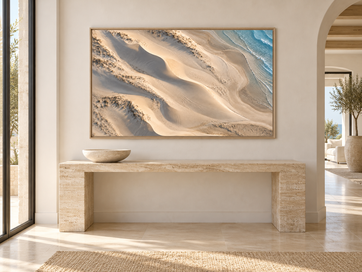 Gilded Dunes | Coastal Abstract