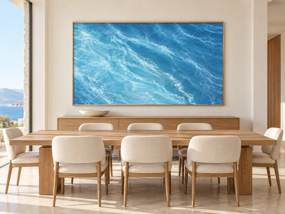 Blue Ocean Current | Coastal Abstract