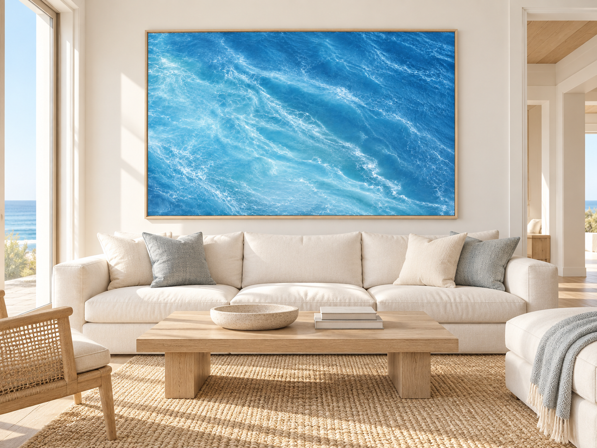 Blue Ocean Current | Coastal Abstract