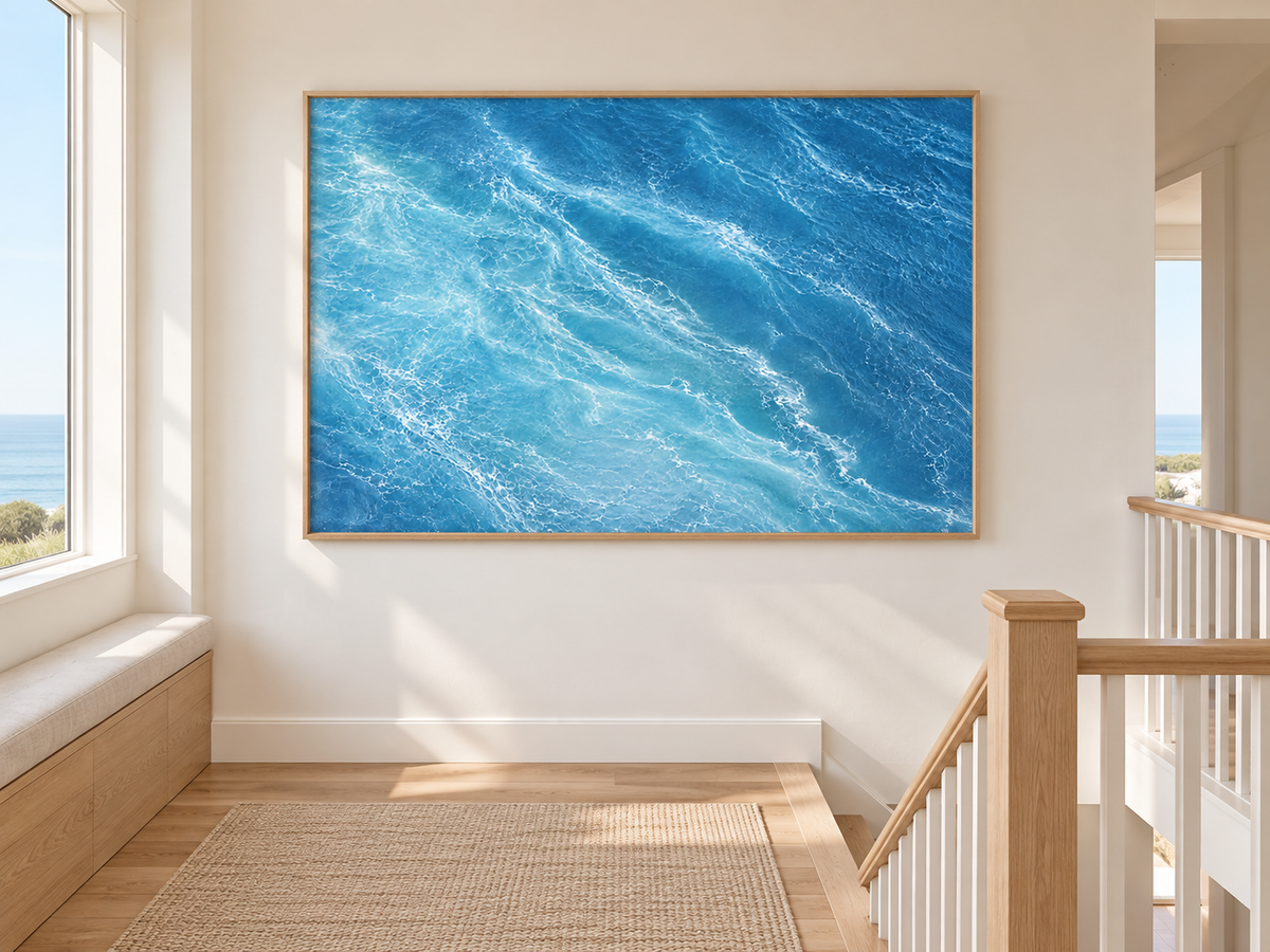 Blue Ocean Current | Coastal Abstract