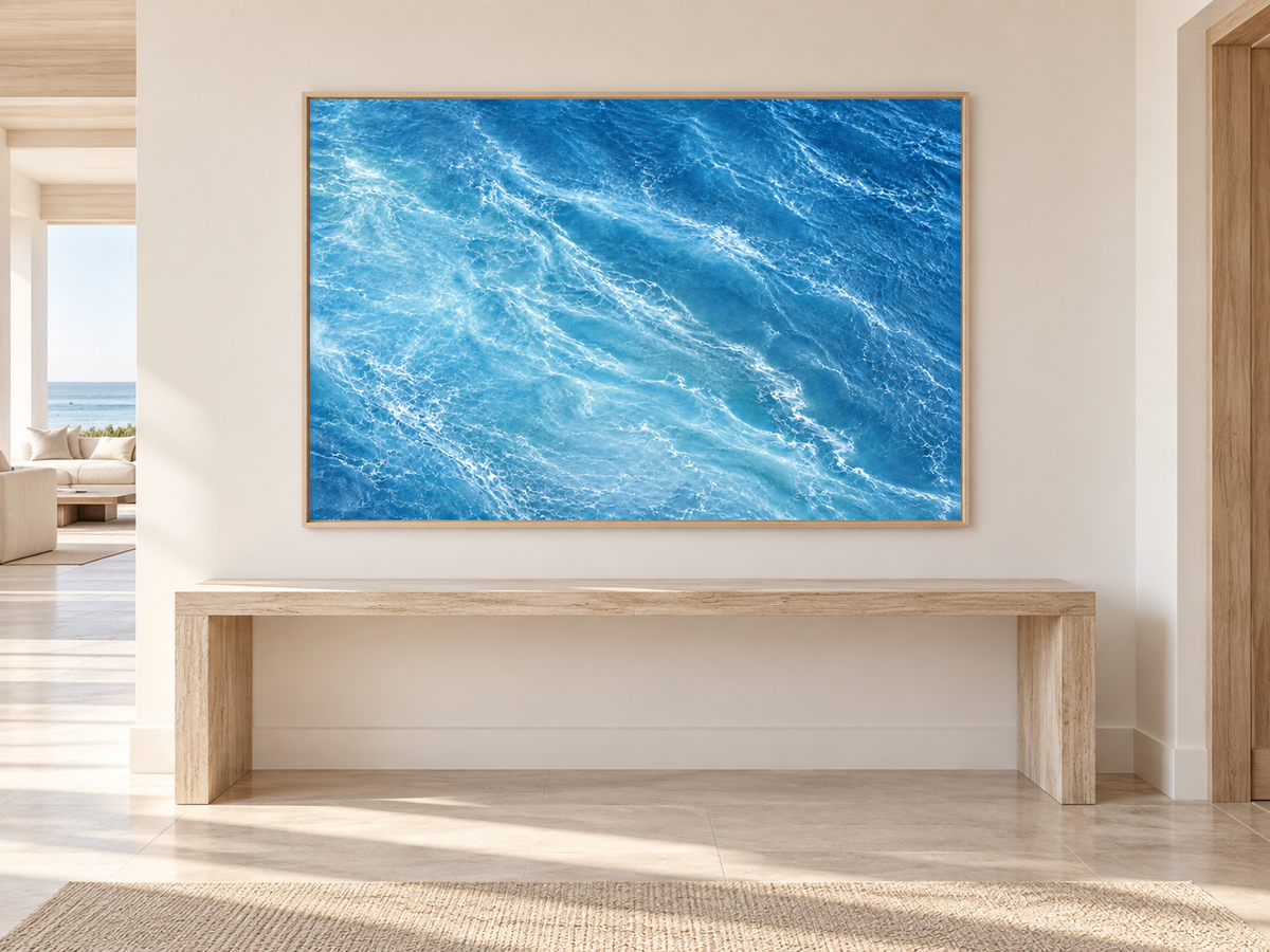 Blue Ocean Current | Coastal Abstract