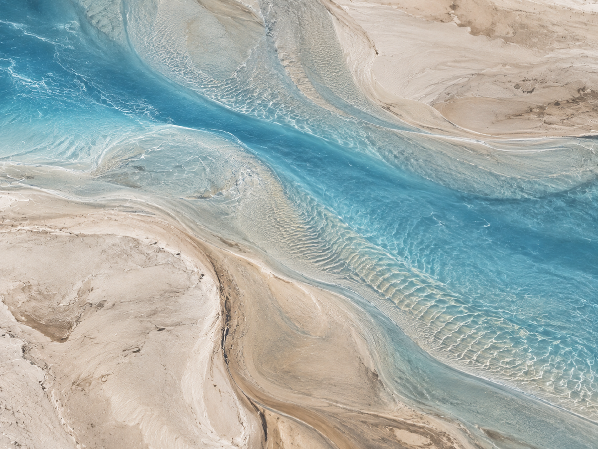 Turquoise Tidal | Coastal Abstract
