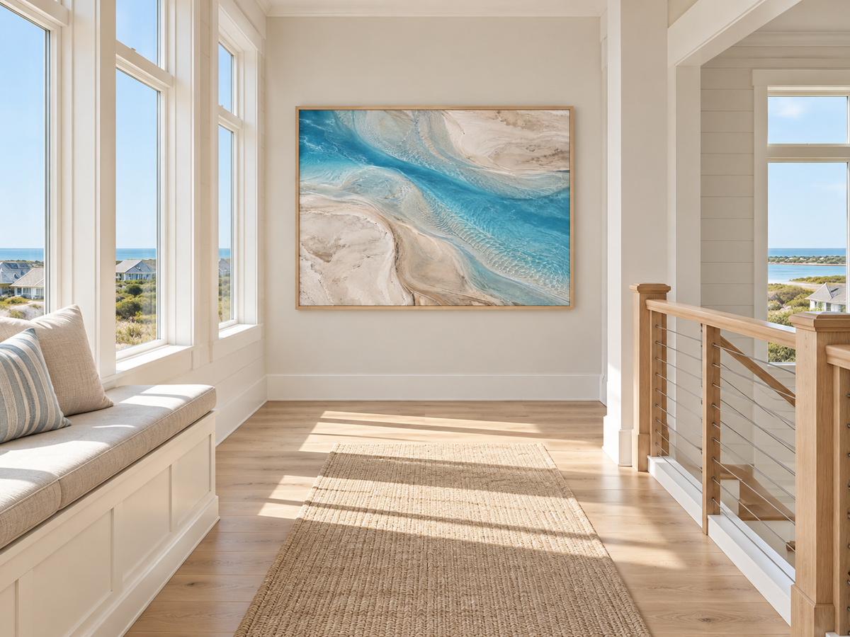 Turquoise Tidal | Coastal Abstract