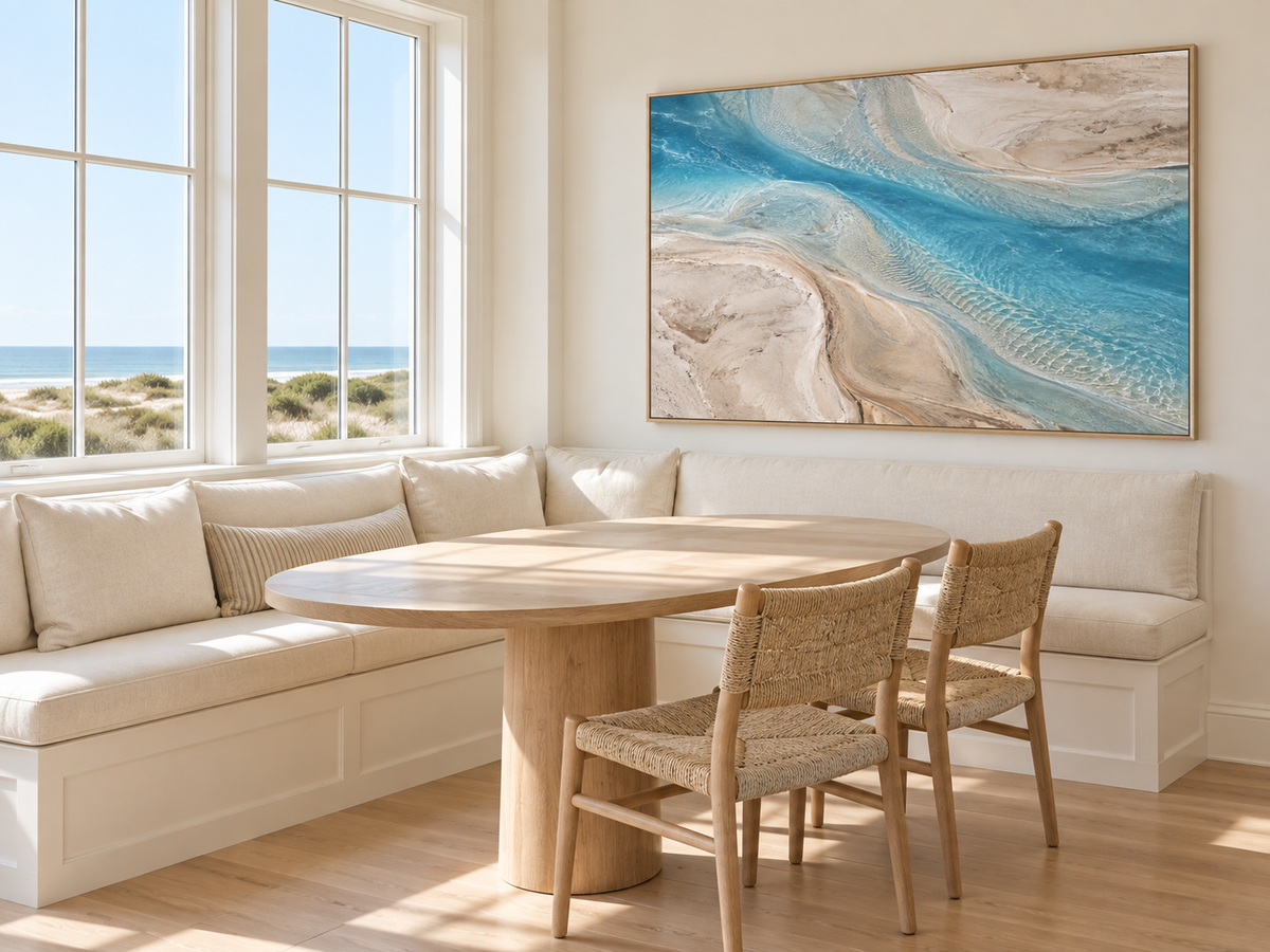 Turquoise Tidal | Coastal Abstract