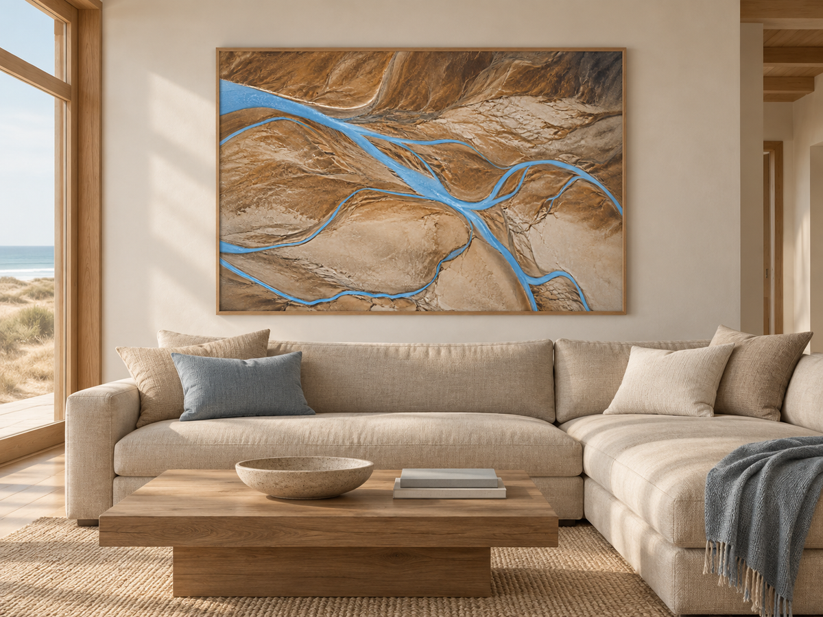 Blue Braid | Coastal Abstract
