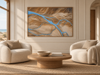 Blue Braid | Coastal Abstract