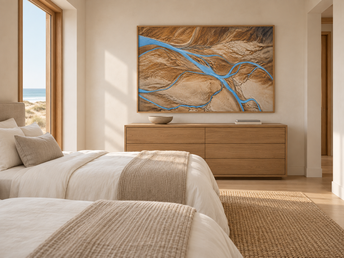 Blue Braid | Coastal Abstract