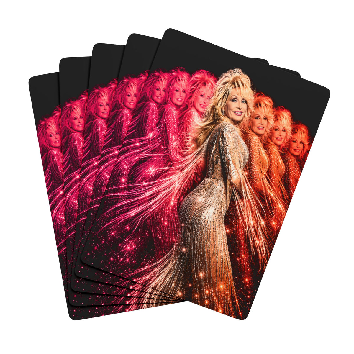 Dolly Parton Playing Cards, Rhinestone Poker Deck, Disco Cowgirl Gift, Country Music Gift, Nashville Gift, Sparkly Western Cards