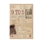 Dolly Parton 9 to 5 Poster | Vintage Office Collage Wall Art