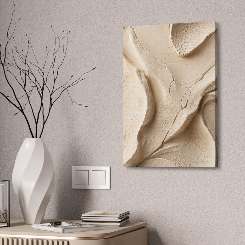Neutral Clay Texture Canvas
