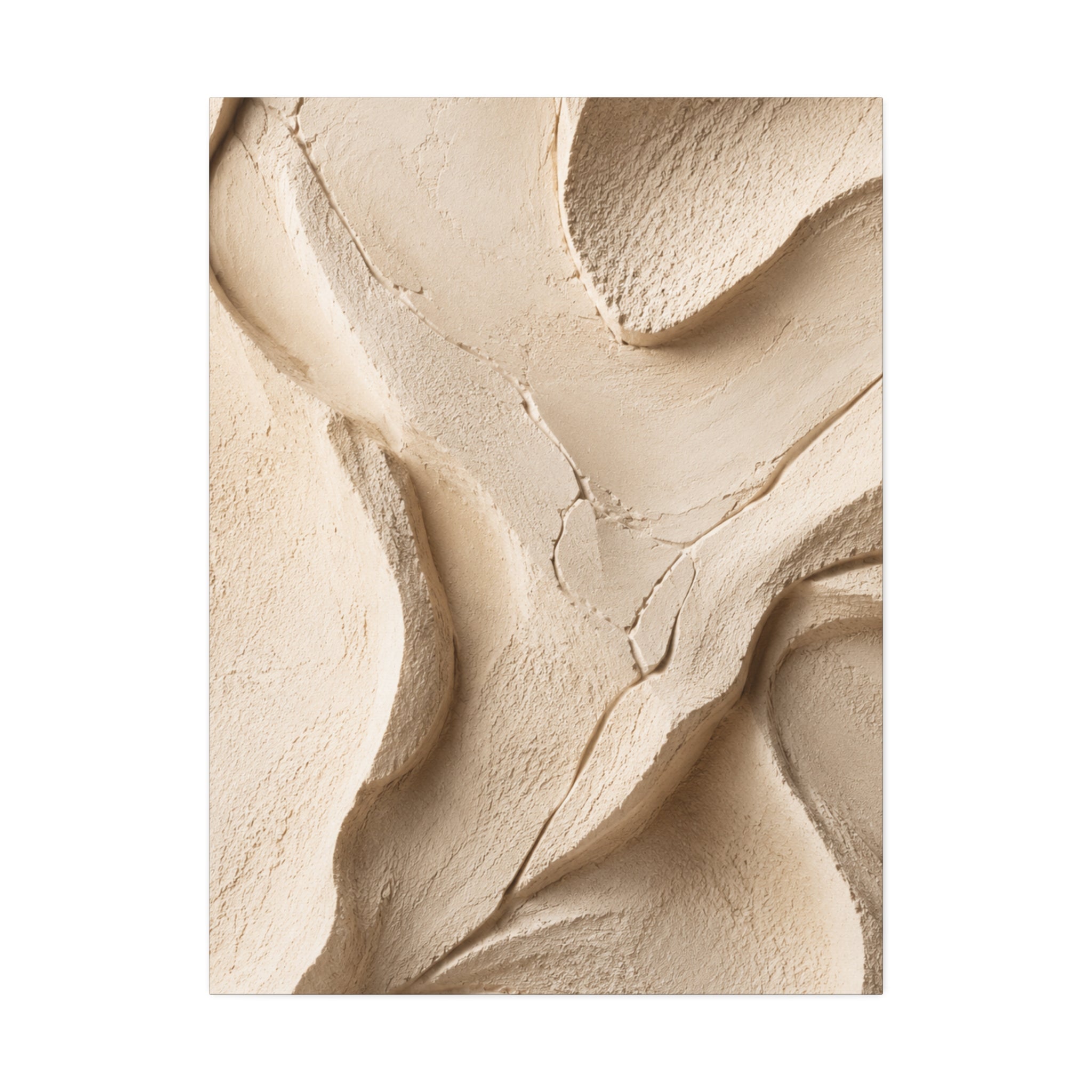 Neutral Clay Texture Canvas