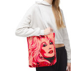 Dolly Parton HOT PINK Tote Bag | Glam Pop Art Carryall