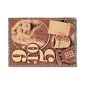 Dolly Parton COFFEE BREAK Woven Blanket | Retro 70s Cotton Tapestry Throw