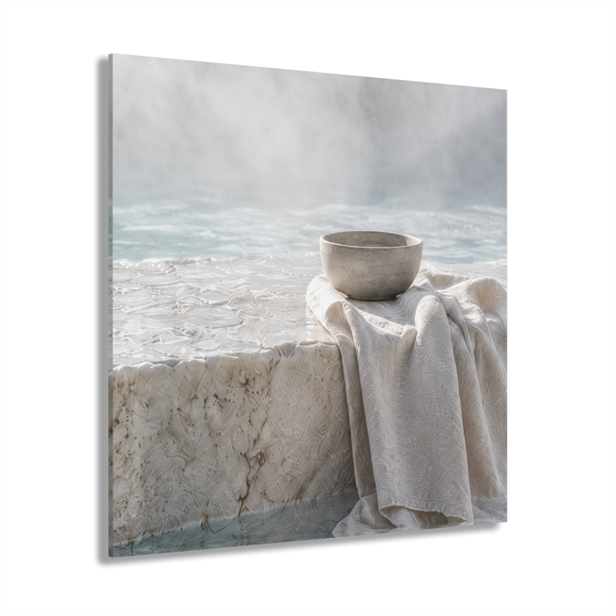 SOFT WATER No. 4 | 4-Piece Acrylic Spa Wall Art Set