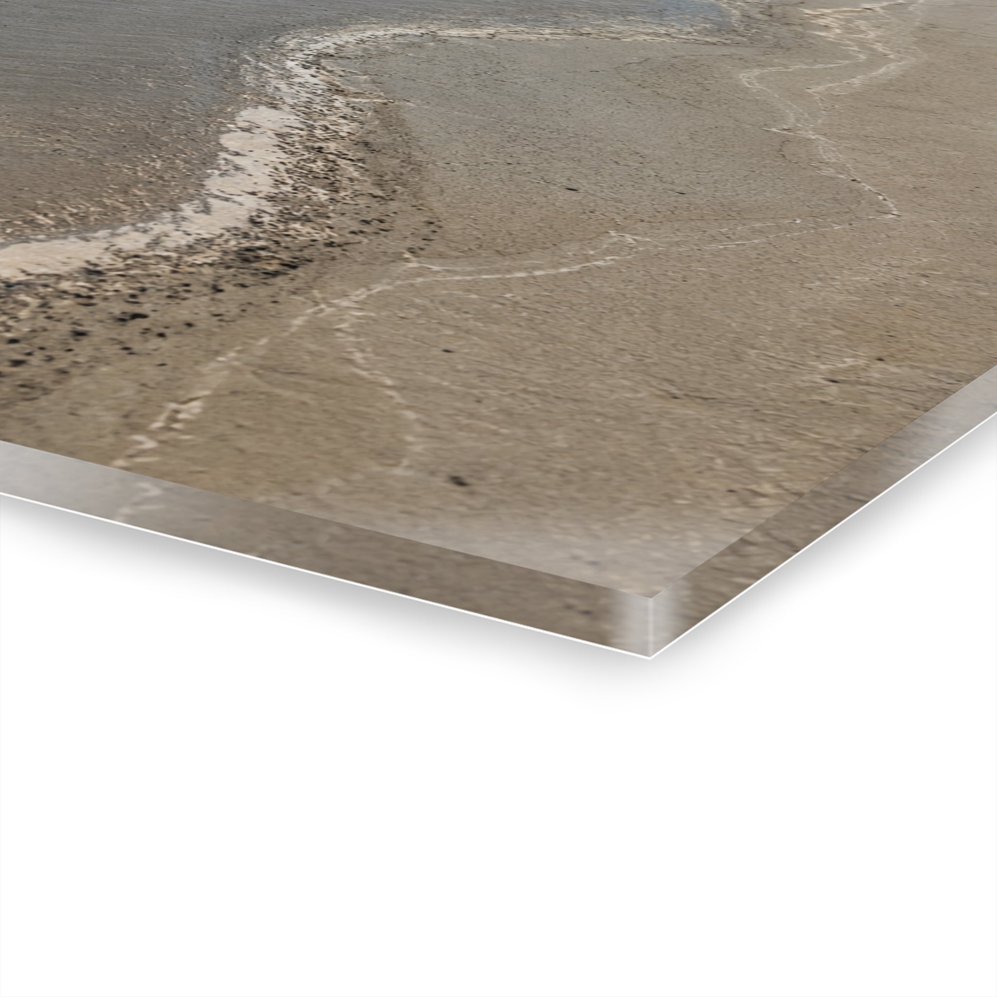 Coastal Sand Dune Acrylic Print — Minimal Beach Wall Art (French Cleat Hanging)