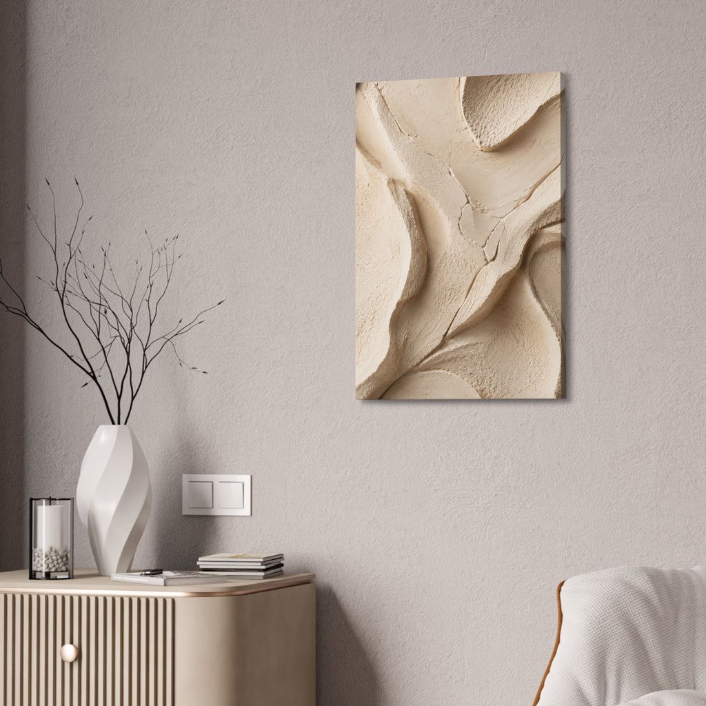 Neutral Clay Texture Canvas