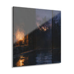 BLUE HOUR No. 3 | 4-Piece Acrylic Spa Wall Art Set