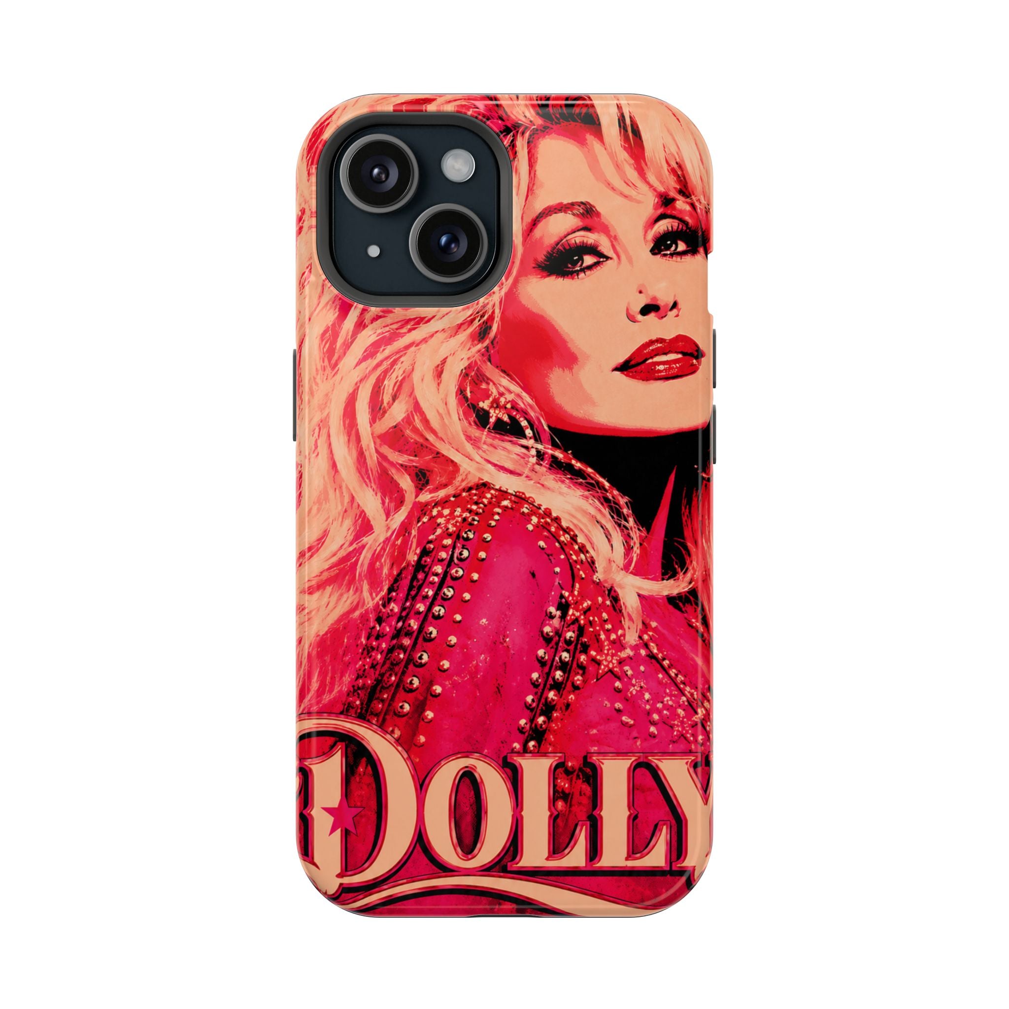 Dolly Parton DOLLY Tough Magnetic Phone Case | Pink Pop Art MagSafe Case