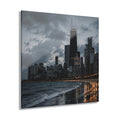 Chicago No. 2 | 4-Piece Urban Night Acrylic Wall Art Set