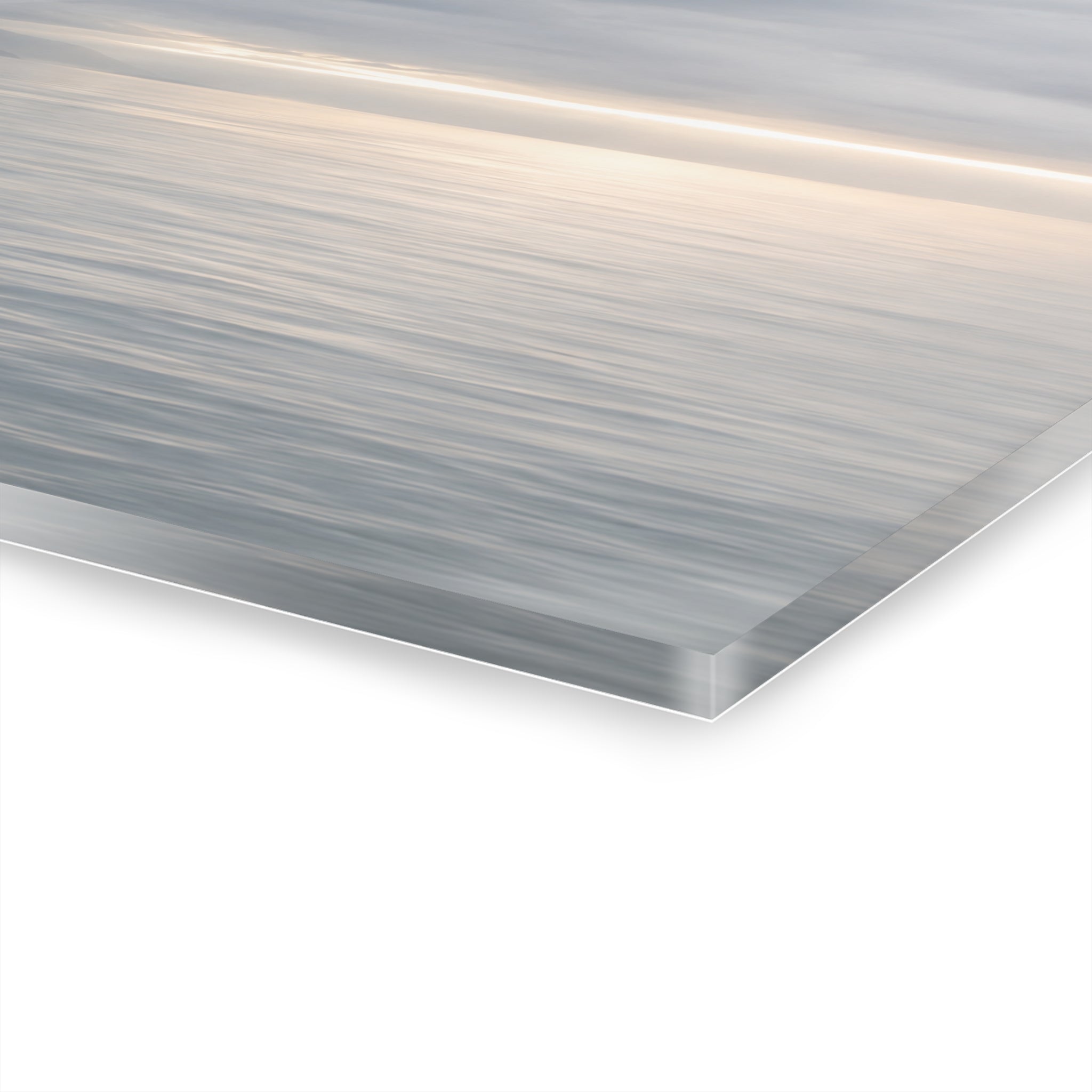 Calm Sea Sunrise Acrylic Print — French Cleat Wall Art