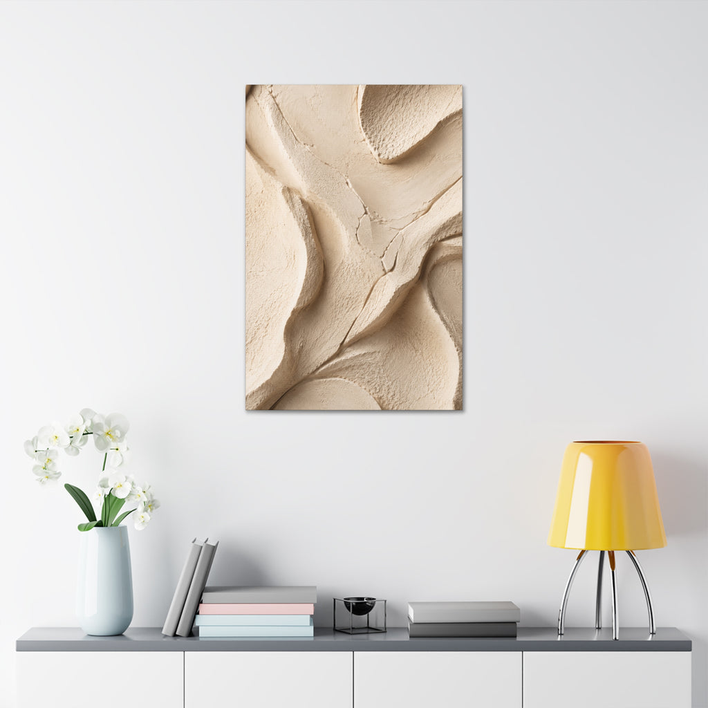 Neutral Clay Texture Canvas