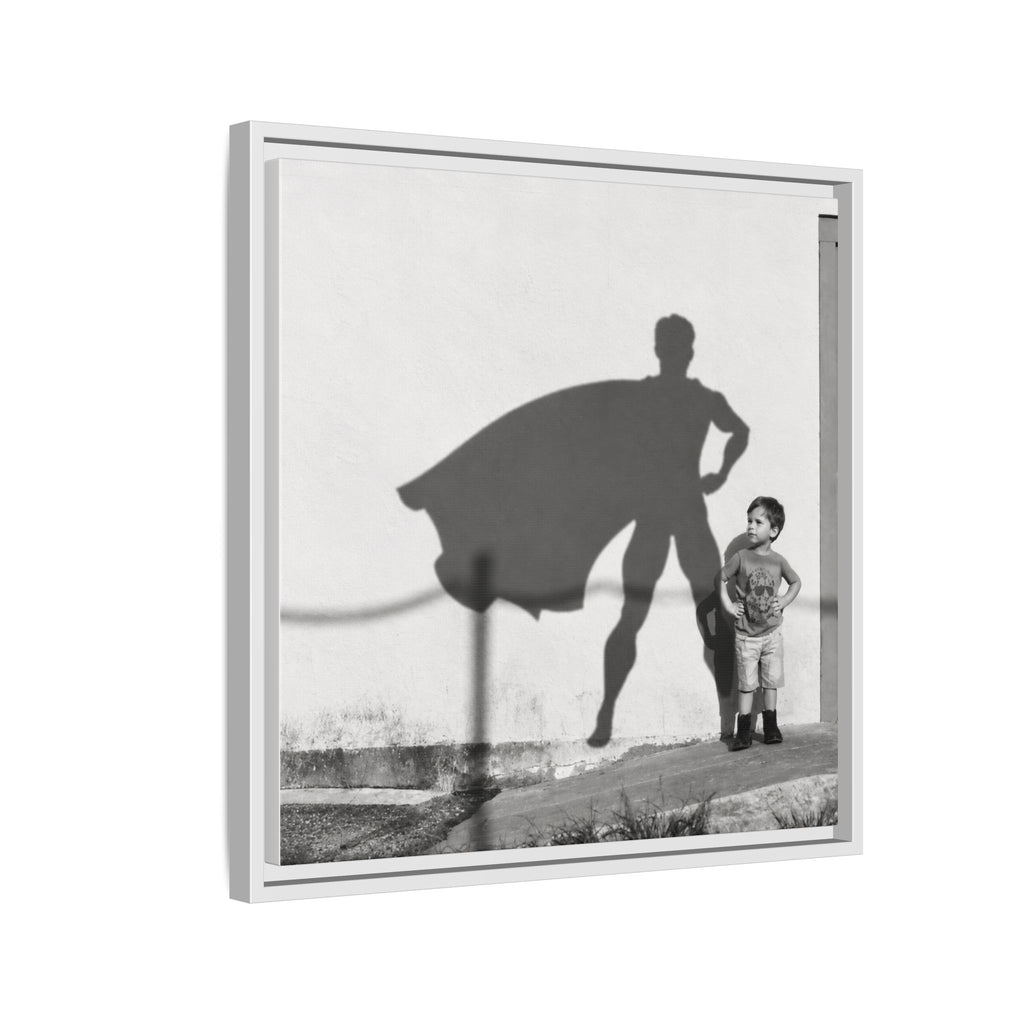 Superhero Wall Art, Framed Canvas for Boys Room or Playroom