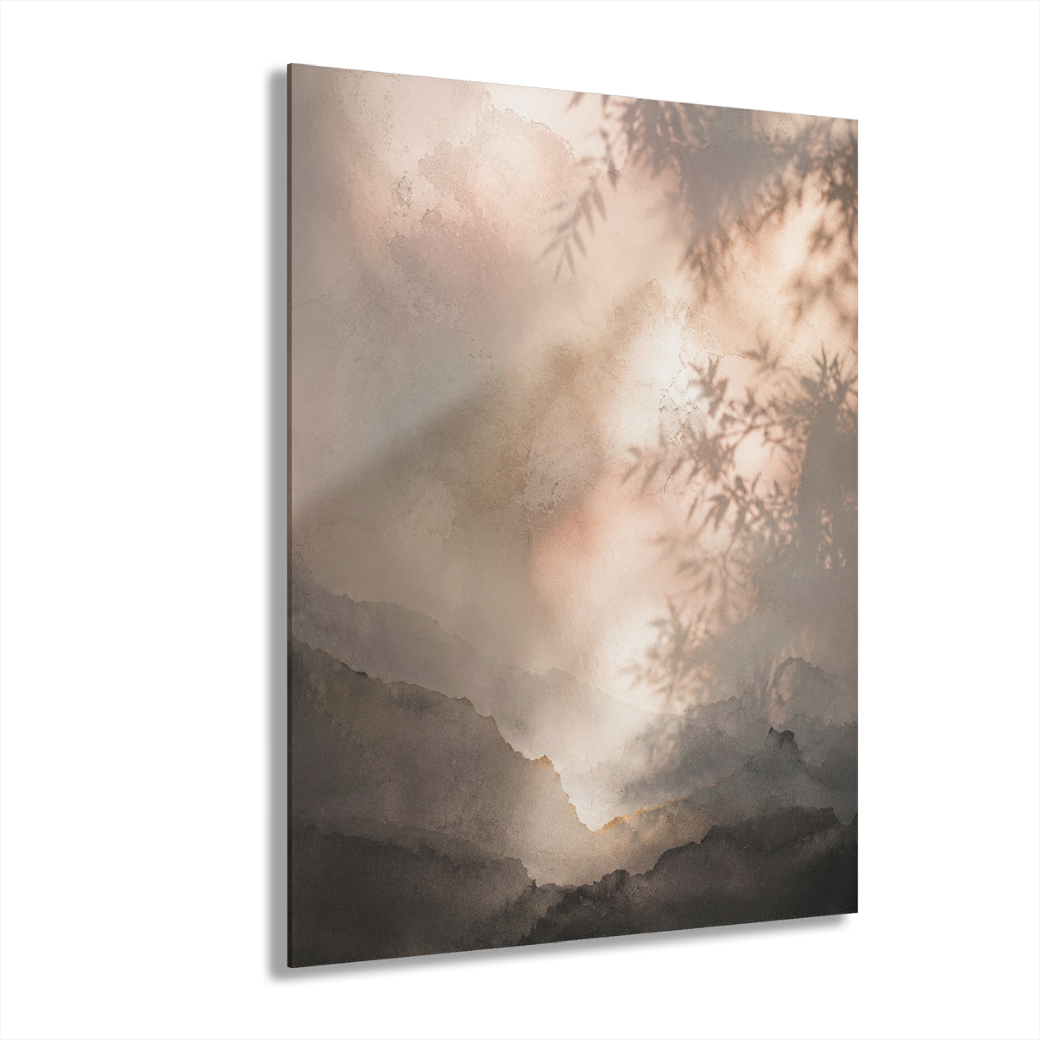 Misty Mountain Landscape Acrylic Print | French Cleat Hanging
