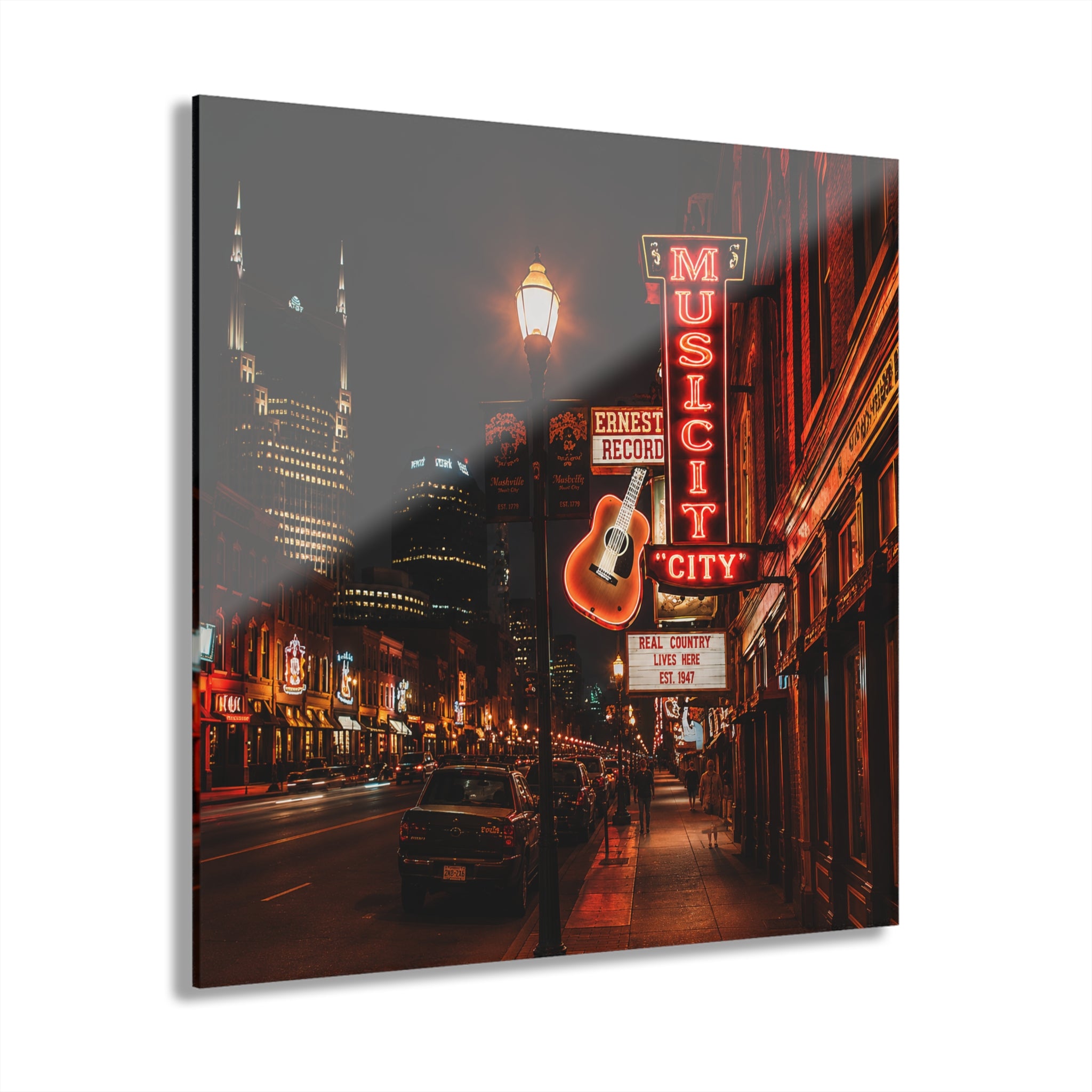 Nashville No. 2 | 4-Piece Music City Acrylic Wall Art Set