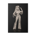 Dolly Parton Wall Art, Rhinestone Cowgirl Framed Canvas, Country Music Decor, Nashville Western Glam Art, Dolly Parton Gift