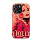 Dolly Parton DOLLY Tough Magnetic Phone Case | Pink Pop Art MagSafe Case