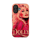 Dolly Parton DOLLY Tough Magnetic Phone Case | Pink Pop Art MagSafe Case