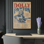 Dolly Parton LIVE ’73 Acrylic Wall Art | Vintage Country Concert Poster