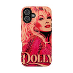 Dolly Parton DOLLY Tough Magnetic Phone Case | Pink Pop Art MagSafe Case