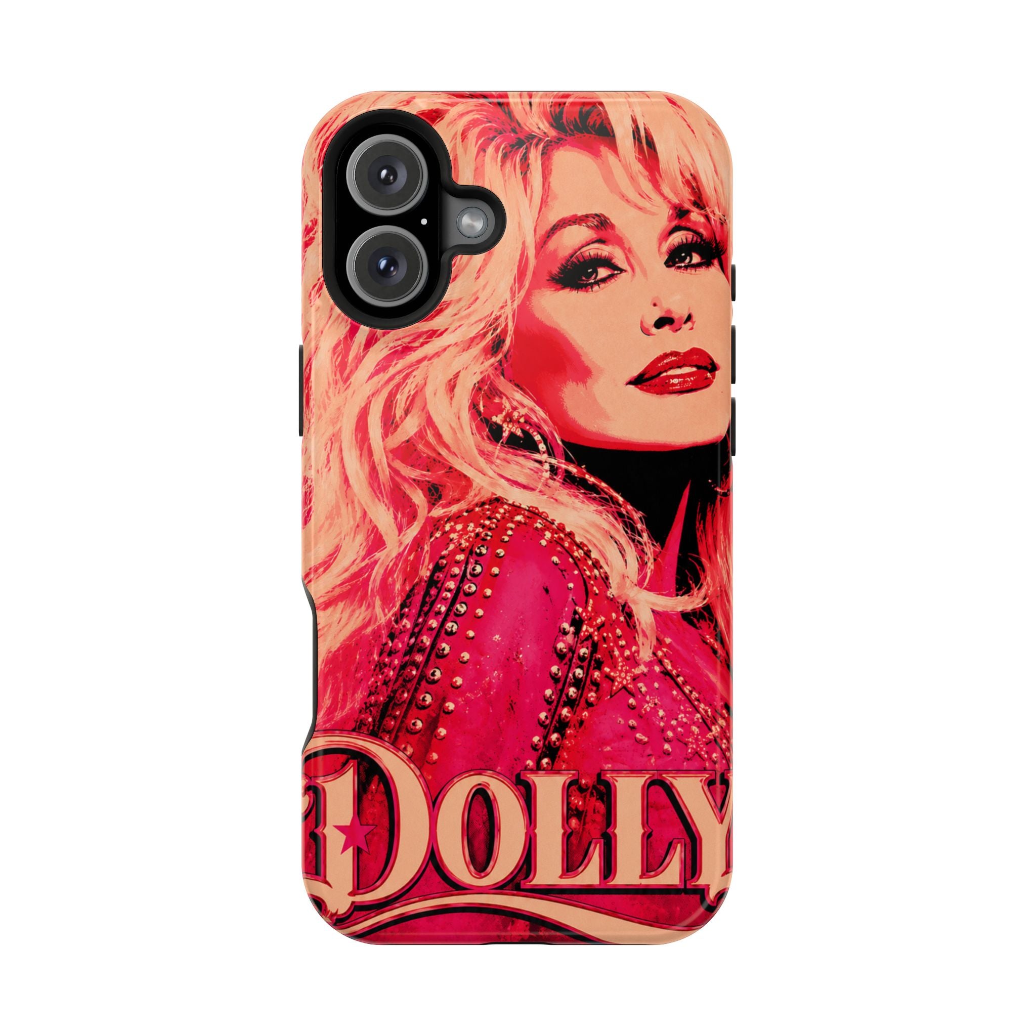 Dolly Parton DOLLY Tough Magnetic Phone Case | Pink Pop Art MagSafe Case