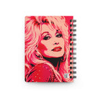 Dolly Parton HOT PINK Journal | Glam Pop Art Spiral Notebook