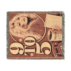 Dolly Parton COFFEE BREAK Woven Blanket | Retro 70s Cotton Tapestry Throw