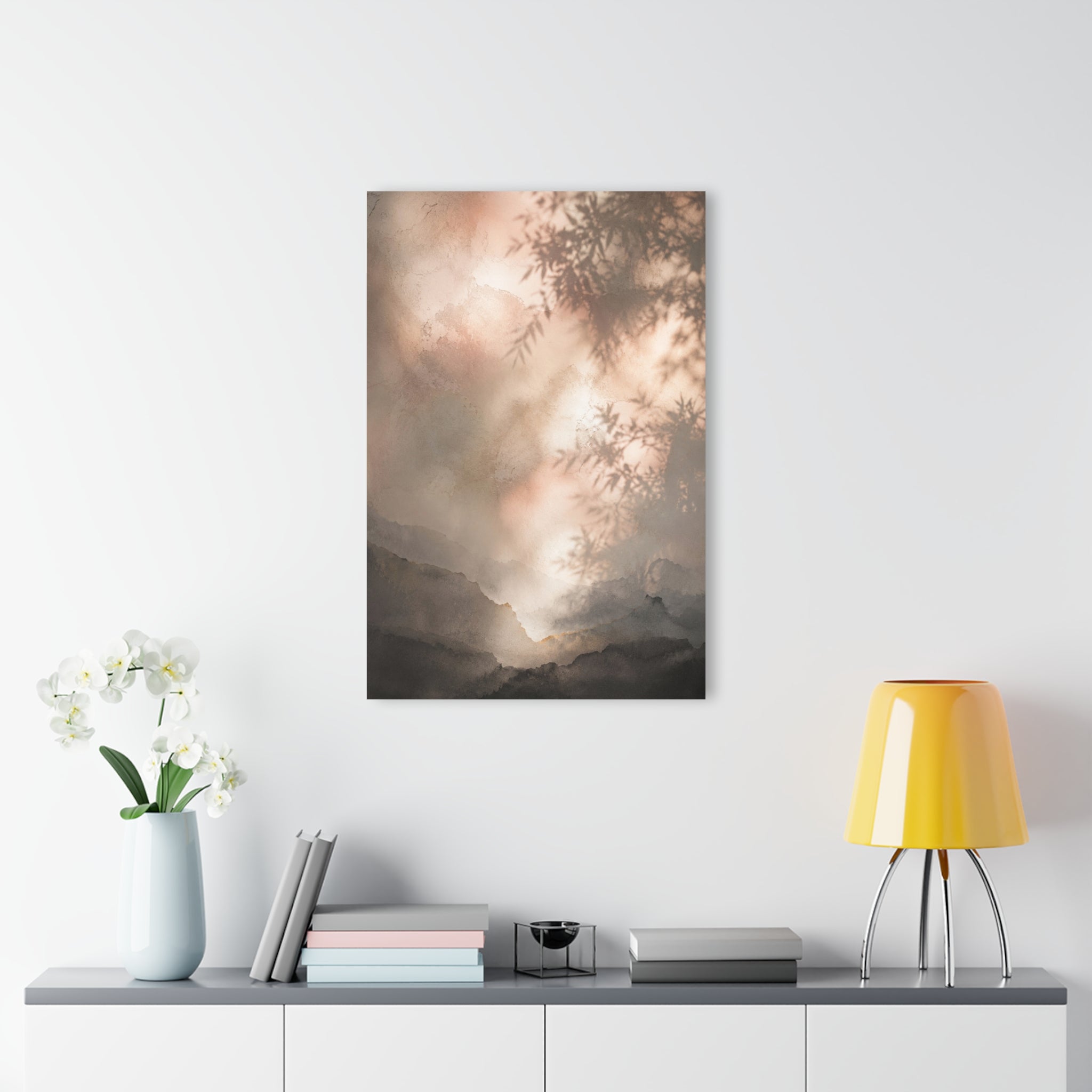 Misty Mountain Landscape Acrylic Print | French Cleat Hanging