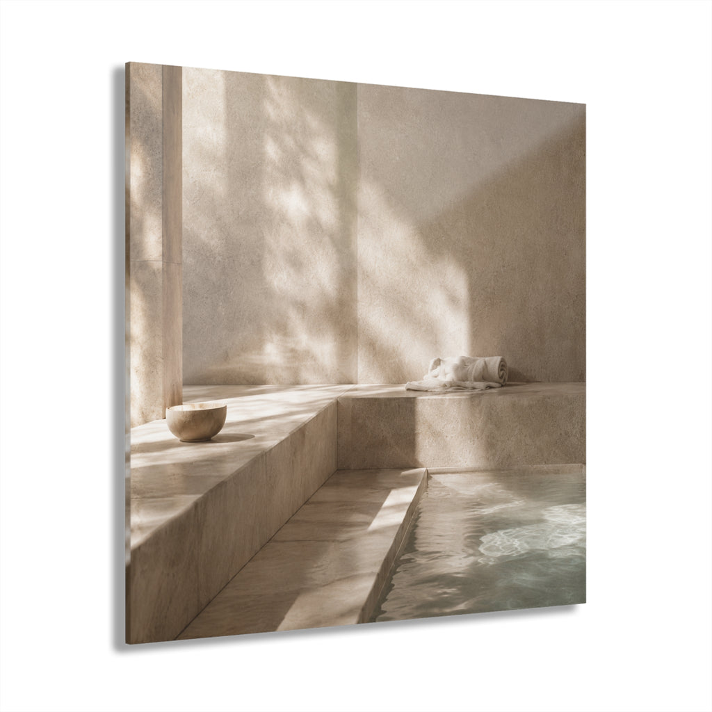 STEAM ROOM No. 4 | 4-Piece Acrylic Spa Wall Art Set