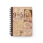 Dolly Parton 9 to 5 Journal | Vintage Office Collage Spiral Notebook
