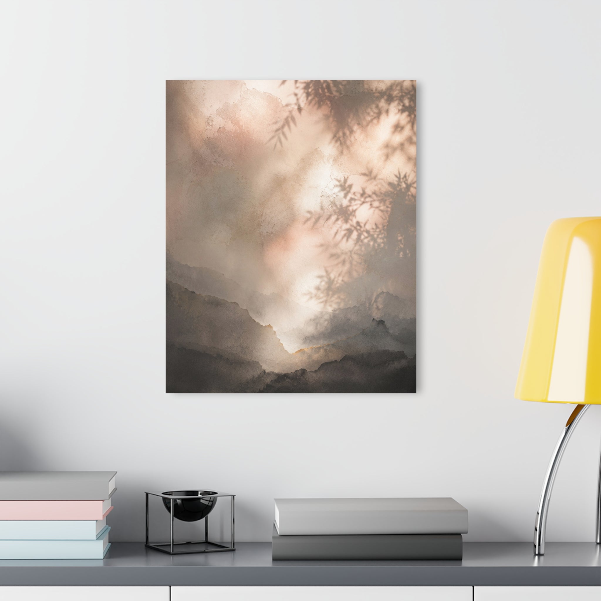 Misty Mountain Landscape Acrylic Print | French Cleat Hanging