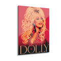 Dolly Parton DOLLY Pop Art Acrylic Wall Art | Pink Retro Glam Portrait