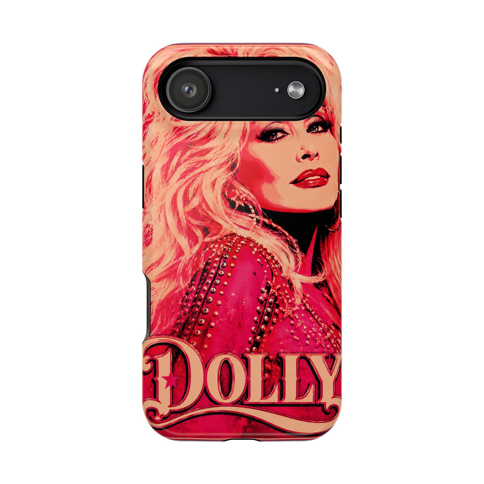 Dolly Parton DOLLY Tough Magnetic Phone Case | Pink Pop Art MagSafe Case