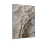 Abstract Earth Tone Acrylic Wall Art – Textured Mineral Print