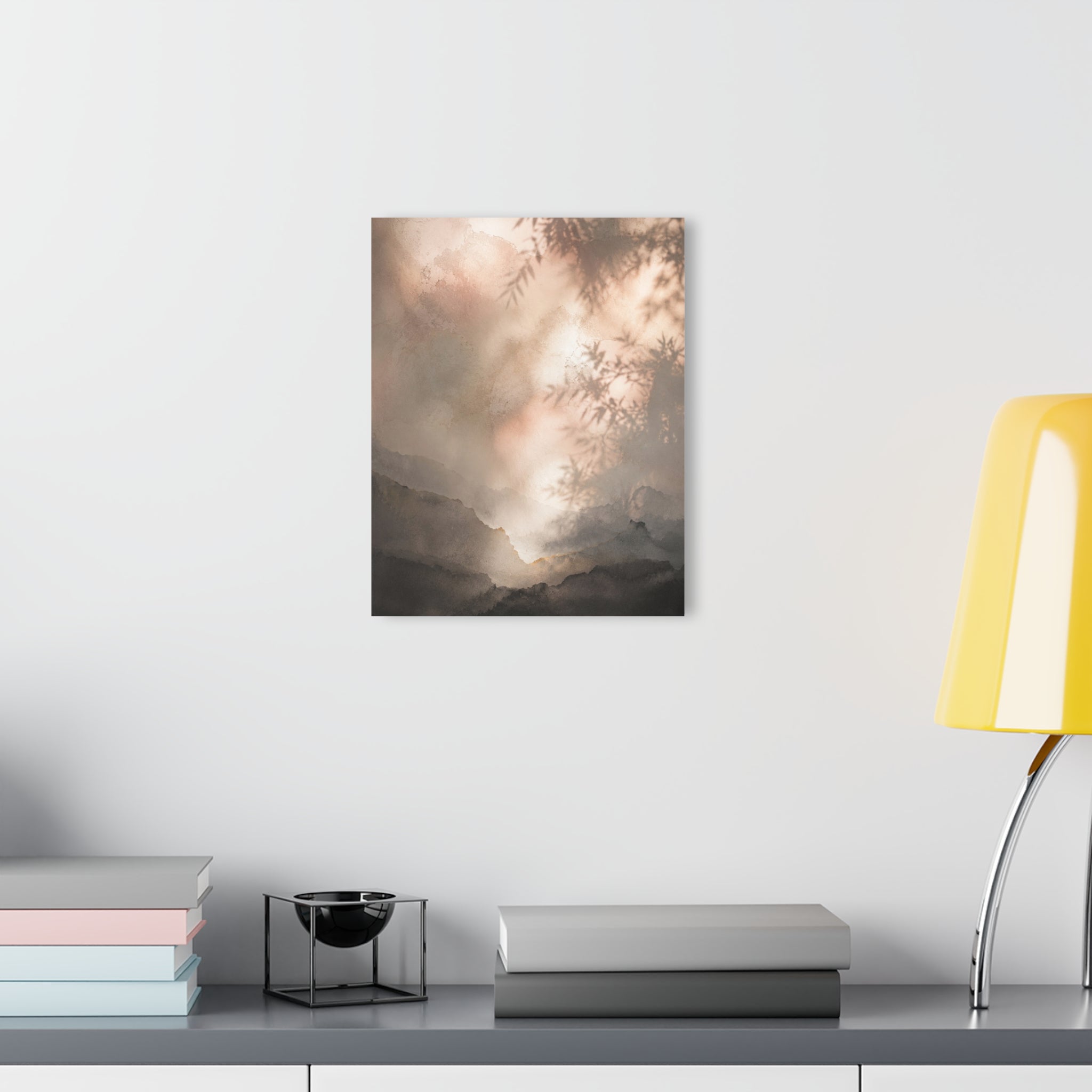 Misty Mountain Landscape Acrylic Print | French Cleat Hanging