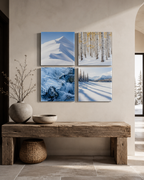 ASPEN | 4-Piece Acrylic Winter Wall Art Set